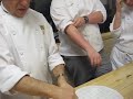 Practicing of piping chocolate