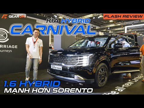 KIA CARNIVAL 2024: máy 1.6 turbo hybrid mạnh hơn Sorento và tất nhiên là rất đẹp | GU Flash Review