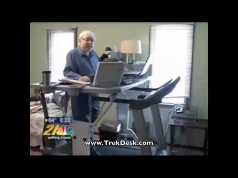 TrekDesk Treadmill Desk Features Multi-Tasker at Work on NBC