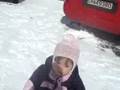 André e Rebecca Bereta na neve