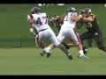 Out of Appalachian State, drafted by the Carolina Panthers. (Sorry that the video is a bit choppy..)