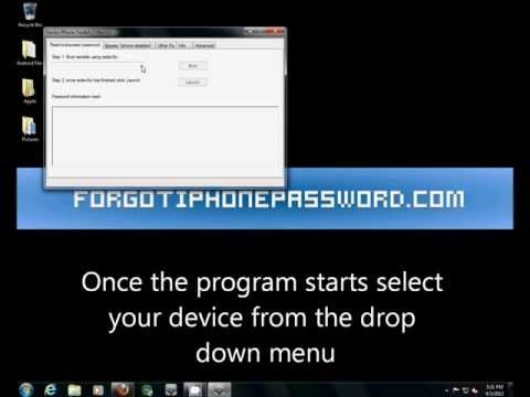how to recover ios password