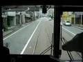 京阪電車京津線併用軌道前面展望・Front view of the Keihan train Keishin Line