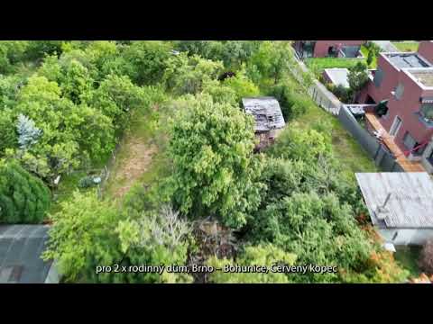 Video Stavební pozemek o CP 1872 m2 (možno až cca 3600 m2), Brno - Červený kopec, ulice Kejbaly
