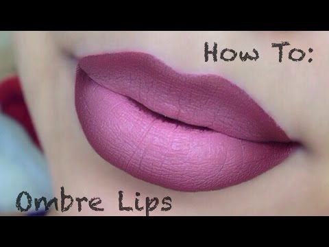 how to apply ombre lips