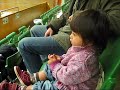 Elin Maya watching gymnastics