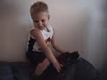 My newphew Aidan, and my dogs Roxy and Juneau