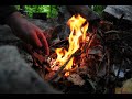 Starting a Fire with a Bear Grylls Firesteel
