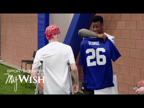 Video: Saquon Barkley grants 14-year old Giants fan's 'My Wish' | SportsCenter