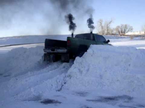 John Deere Dodge vs. Snow Bank!