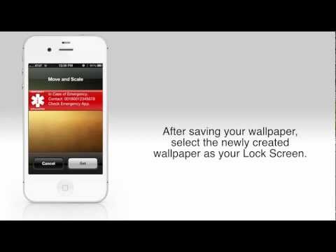 how to set ice on iphone