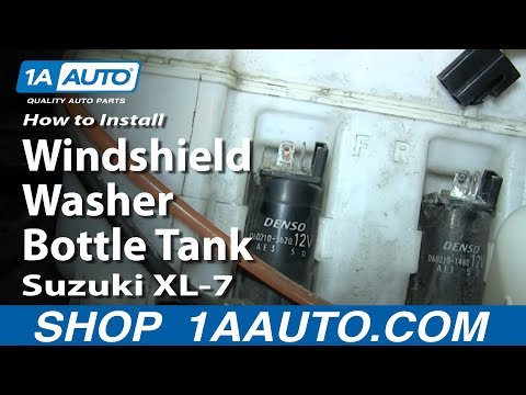 How To Install Replace Windshield Washer Bottle Tank Suzuki XL-7