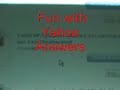 Fun With Yahoo Answers