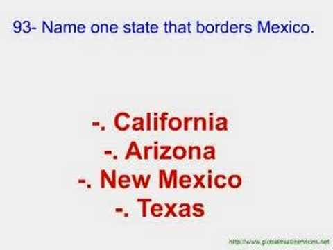 USA Citizenship Examen Part 7