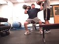90 x 1 rep 90 degree seated dumbbell shoulder press