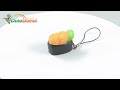 Miniature Food Sample Onigiri Style Cell Phone Charm Strap - dinodirect