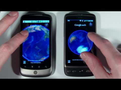 HTC Desire or Nexus one - google earth test
