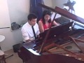 Jay Chou (Victor) and Yu Hao (Jaimie) Piano Duel - Glass 1/2 Full