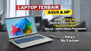7 Laptop ASUS & HP Terbaik Oktober 2025 untuk Kerja, Kuliah, Multitasking Lancarrr