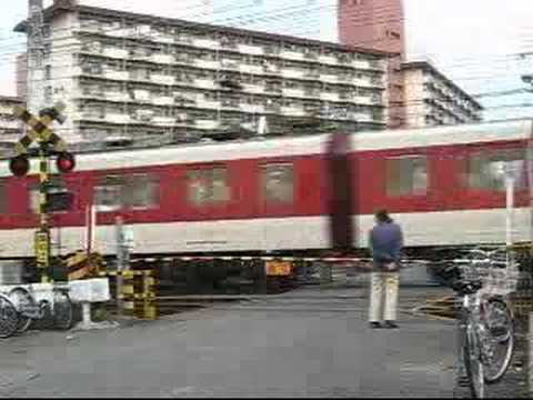 Railroad crossing in Japan - kintetsu kyoto Line 01