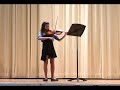 kassia filkins at the viola plays minuet  by  beethoven