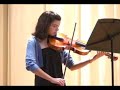 kassia filkins at the viola plays minuet  by  beethoven