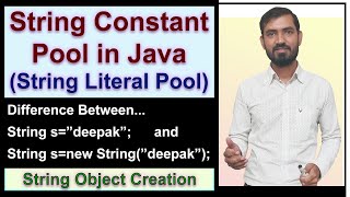 String Constant Pool in Java || String Object Creation in Java