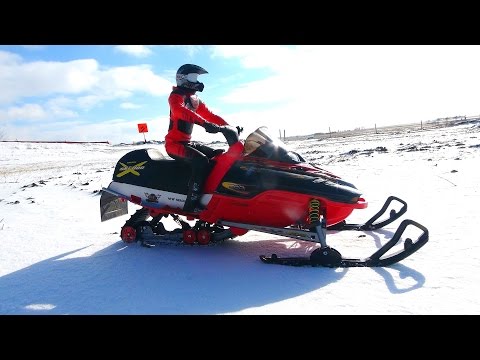 RC ADVENTURES - Modded 1/5 scale New Bright Snowmobile Skidoo