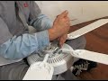 How to Install a Ceiling Fan : Finish Blades: Ceiling Fan Installation How to Install a Ceiling Fan : Finish Blades: Ceiling Fan Installation