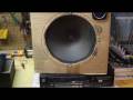 Metal disc tweeter, cardboard box speaker, Realistic SA-10 amp