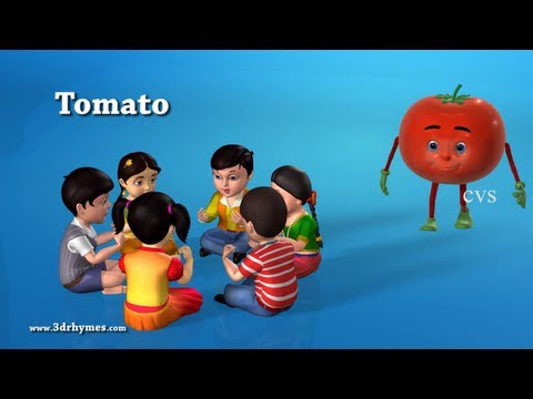 VEGETABLES - Learn Vegetables - 3D Animation Learning English preschool rhymes for children Learn Vegetables for children.