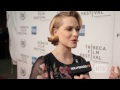 nominated actress evan rachel wood on the red carpet for the screening of her newest film 