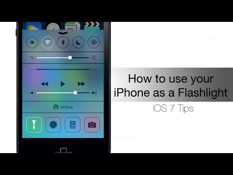 how to locate flashlight on iphone