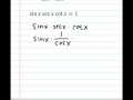 Trig Identities