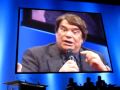 bernard tapie exprime son mental d'entrepreneur lors d'une conf�rence sp�cifique au salon de l'entrepreneur � paris le 04/02/2010.