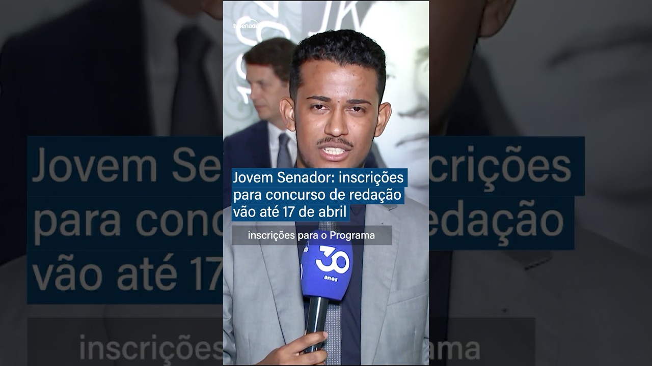 Democracia nas Redes: inscrições para Jovem Senador terminam em 17 de abril #Shorts