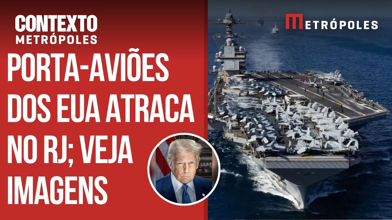 Estados Unidos enviam porta-aviões nuclear para o Rio de Janeiro; saiba o motivo