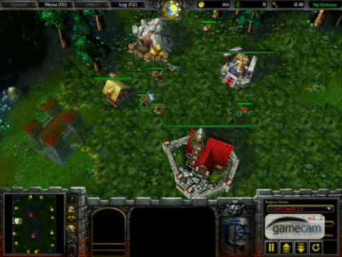 how to harvest lumber with undead in warcraft 3