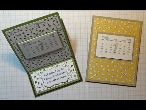 Anleitung: Easelcard-Kalender mit stampin' up!