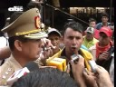 Violenta manifestaci�n frente a Fiscalia General del Estado