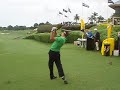 Geoff Ogilvy, Robert Allenby & Brandt Snedeker tee off (Rd1)