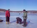 Ice Fishing - Muskie on tip-up