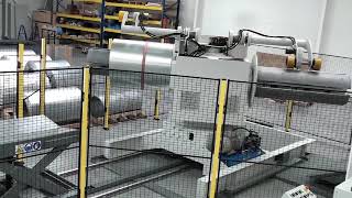 Rozwijak dwuramienny dla kręgów blachy do 6 Ton każdy, szerokość kręgu 1500mm. 