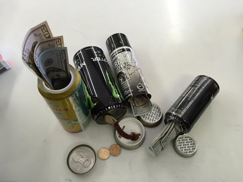 video-linktoworks-How To Make A Homemade Stash money cash Can Out Of...