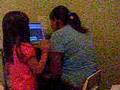 my sister gets scared with the scary maze game