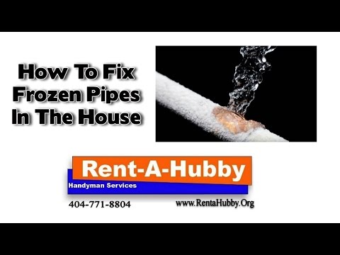 how to fix frozen pipes