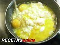 Revuelto de jam�n y gambas - Receta cocina RECETASonline