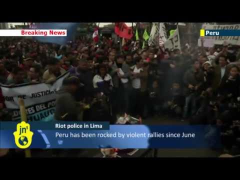Peru Corruption Clashes: Riot police arrest scores after anti-Humala protest in Lima turns violent Peru Corruption Clashes: Riot police arrest scores after anti-Humala protest in Lima turns violent