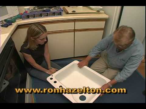 how to install a cast iron sink
