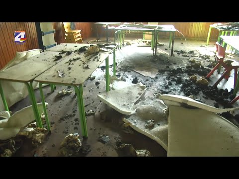 Alumnos de la Escuela N° 7 no podrán comenzar las clases en el edificio debido al incendio